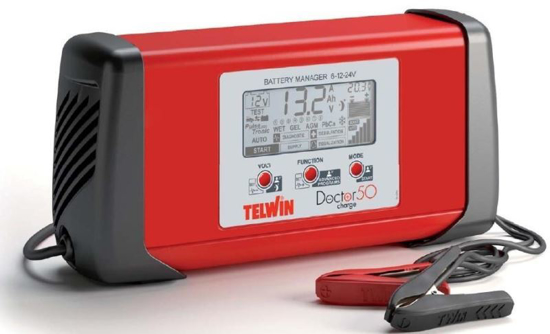 Obrázek z Microprocesorová automatická nabíječka Doctor Charge 50 Telwin 