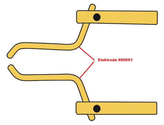 Obrázek z Elektroda pro čelisti XA4 Telwin 690051 