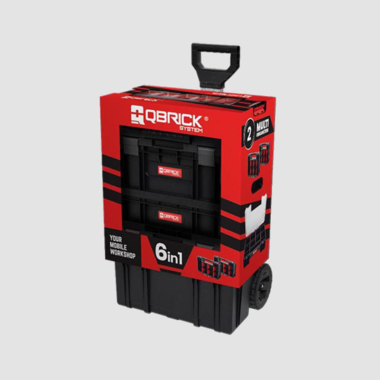 Obrázek z Set boxů Qbrick TWO Cart na kolech 6v1 535x390x820mm 
