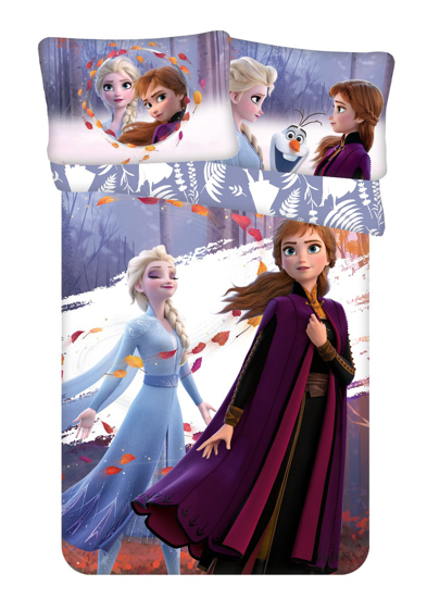Obrázek z Disney povlečení do postýlky Frozen 2 "Leaves" baby 100x130, 40x60 cm 