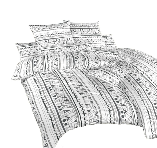 Obrázek z Povlečení bavlna Indián bílý 140x200, 70x90 cm 