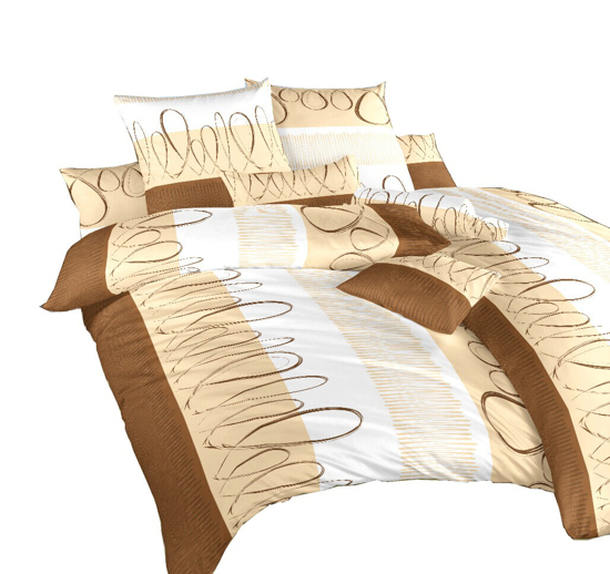 Obrázek z Povlečení bavlna Evelína medová 200x200 cm povlak 