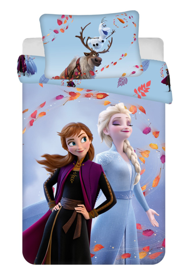 Obrázek z Disney povlečení do postýlky Frozen 2 "Blue leaves" baby 100x135, 40x60 cm 